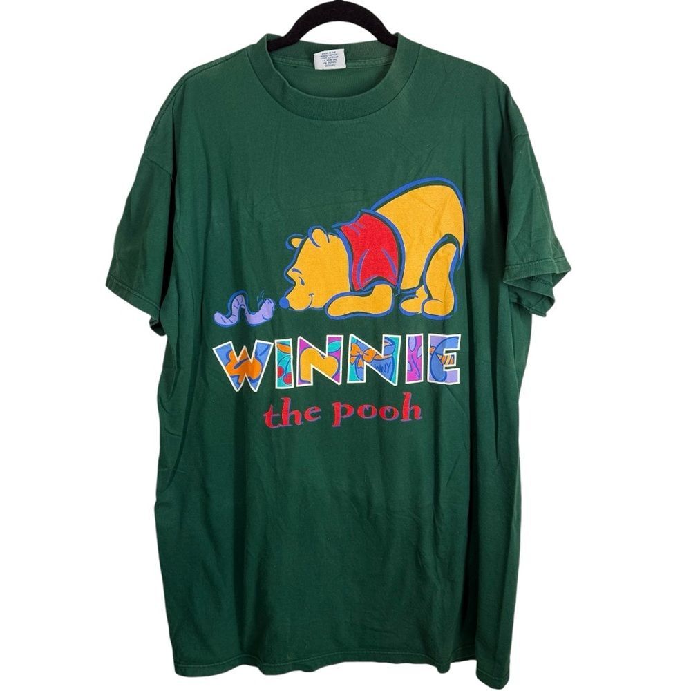 Disney Green Winnie the Pooh Midi Dress